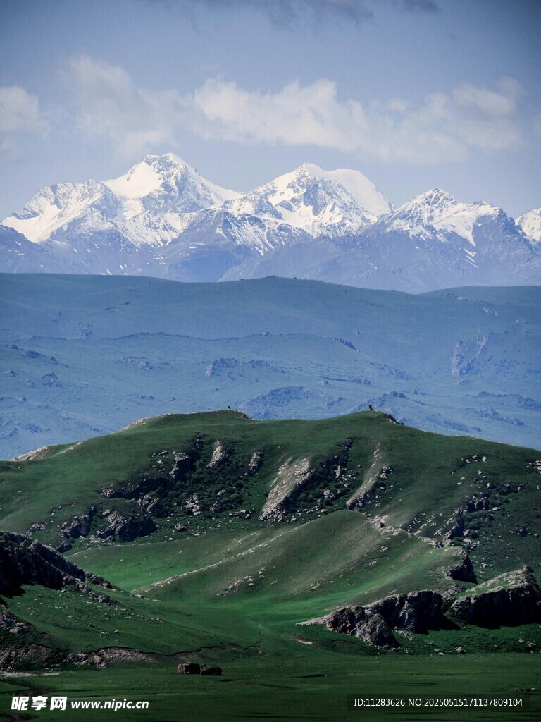 壮丽高山草原美景
