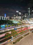 城市夜景车流灯光璀璨