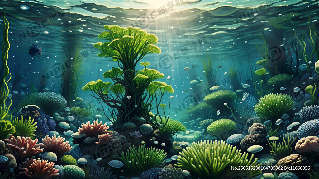 海底水草图绿色