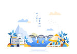 城市中的自然生态景观