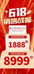618销售战报喜报海报