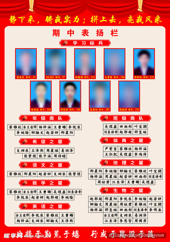 表扬栏