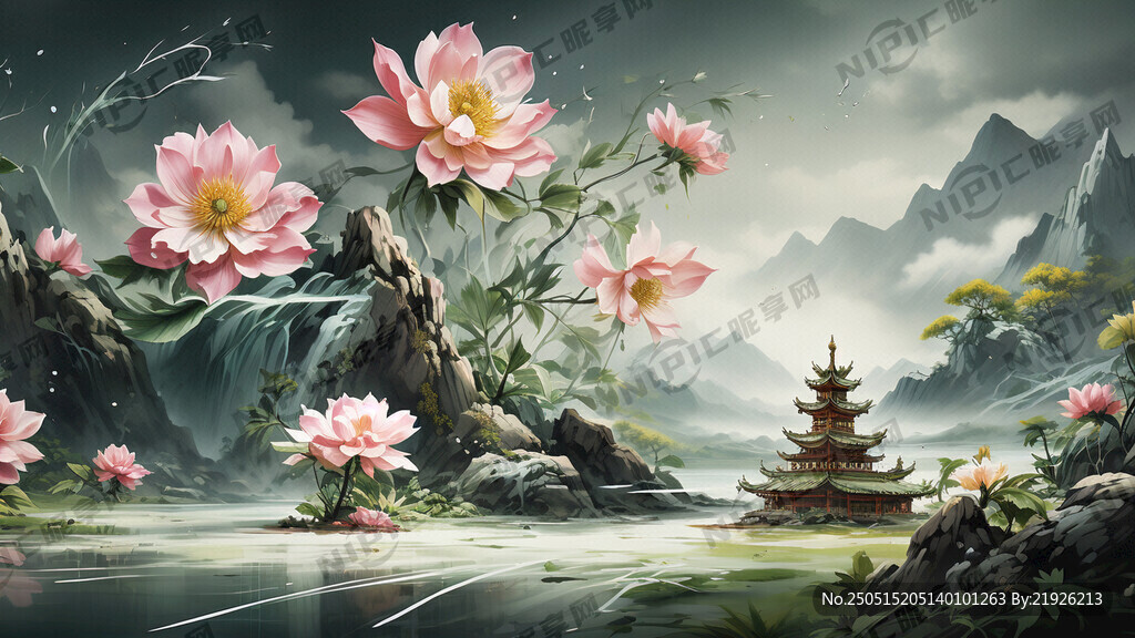 青山绿色背景 背景颜色鲜艳一点