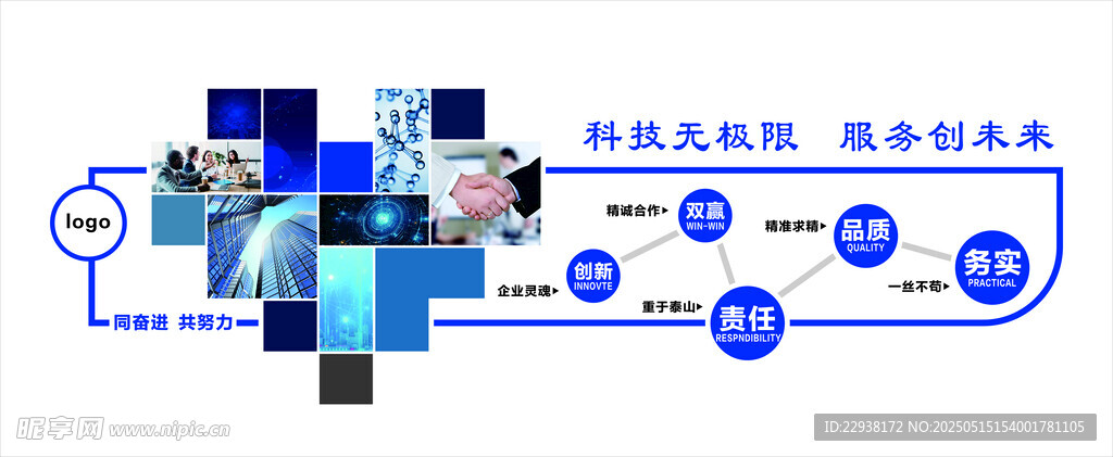 企业文化 文化墙 科技 未来 