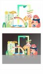 卡通风格立体场景展示