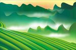 茶山手绘