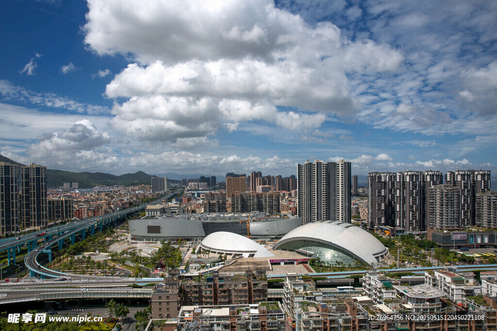 城市天际线与现代建筑景观