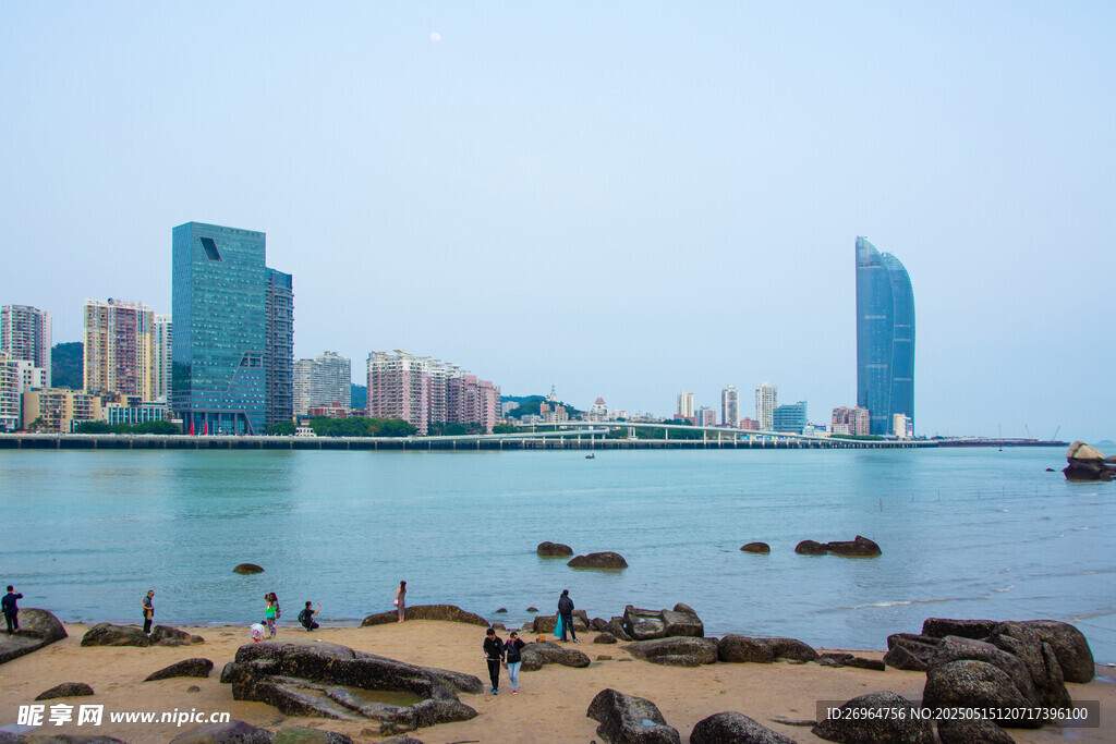 海滨城市美丽海岸线景观