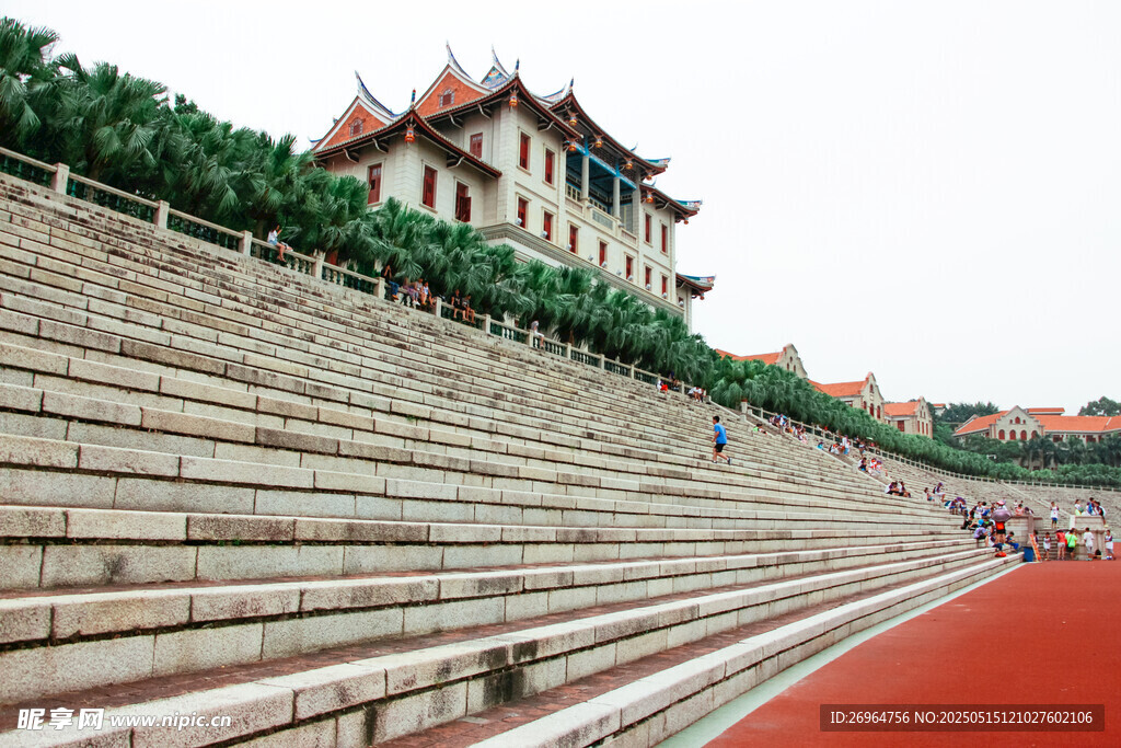 厦门集美体育场古建筑景观