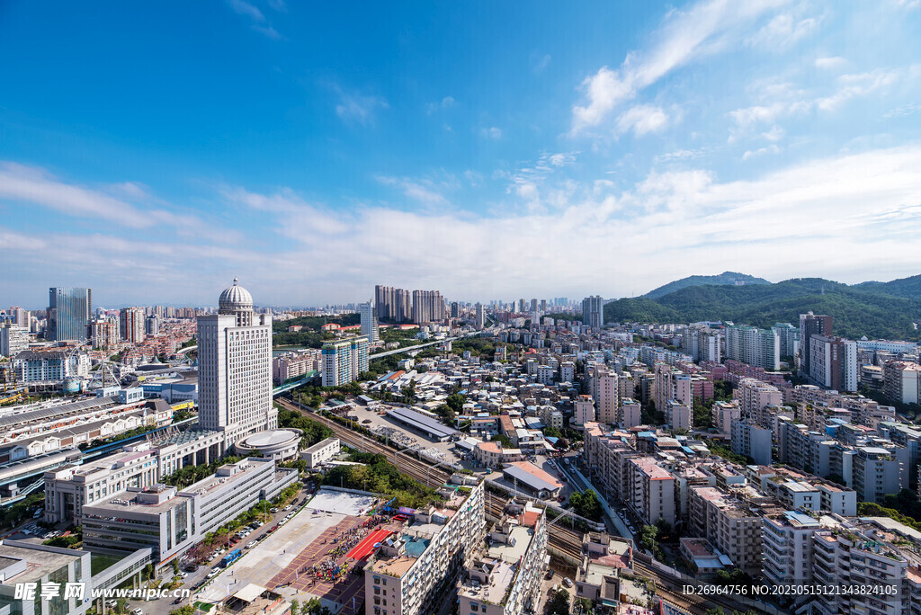 城市全景俯瞰图