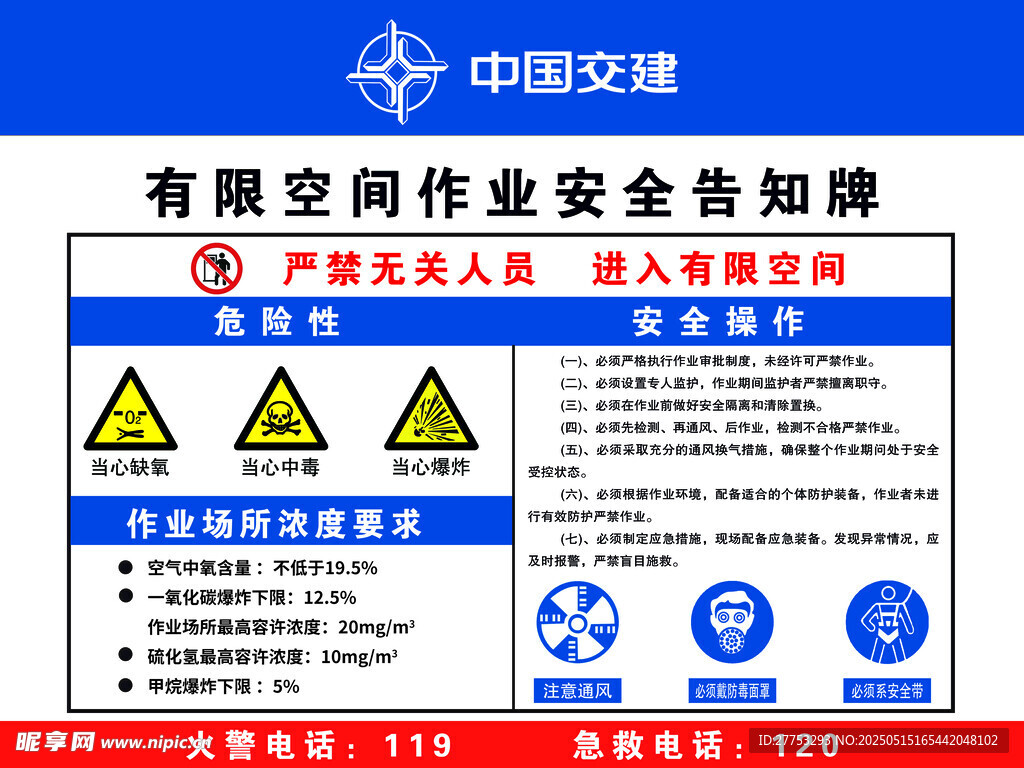 有限空间告知牌