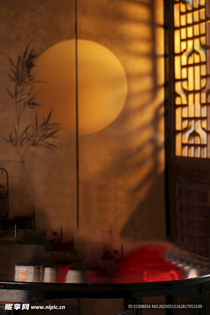 中式古风室内光影景致