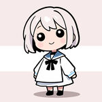 可爱短发水手服卡通女孩