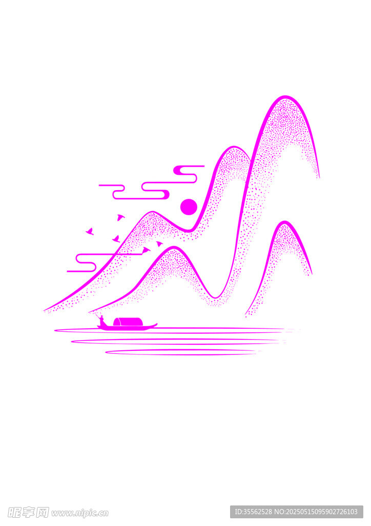 山峰图案