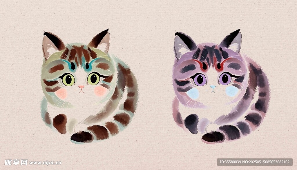 水彩猫