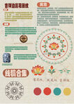 吉祥莲花传统精美团花纹样