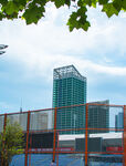 城市中在建的高楼景观
