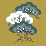 中式古风树木图案设计