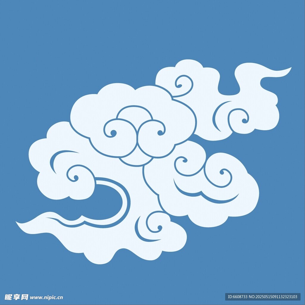 中式传统云纹图案设计