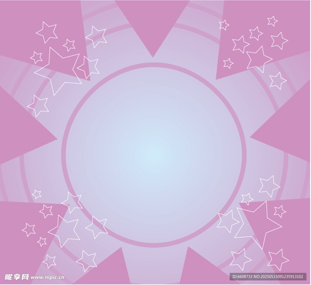 粉色梦幻几何花纹背景图