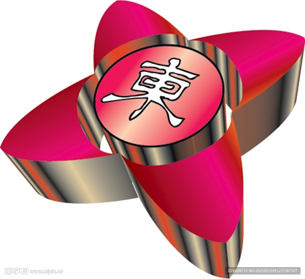 东方主题立体装饰图案