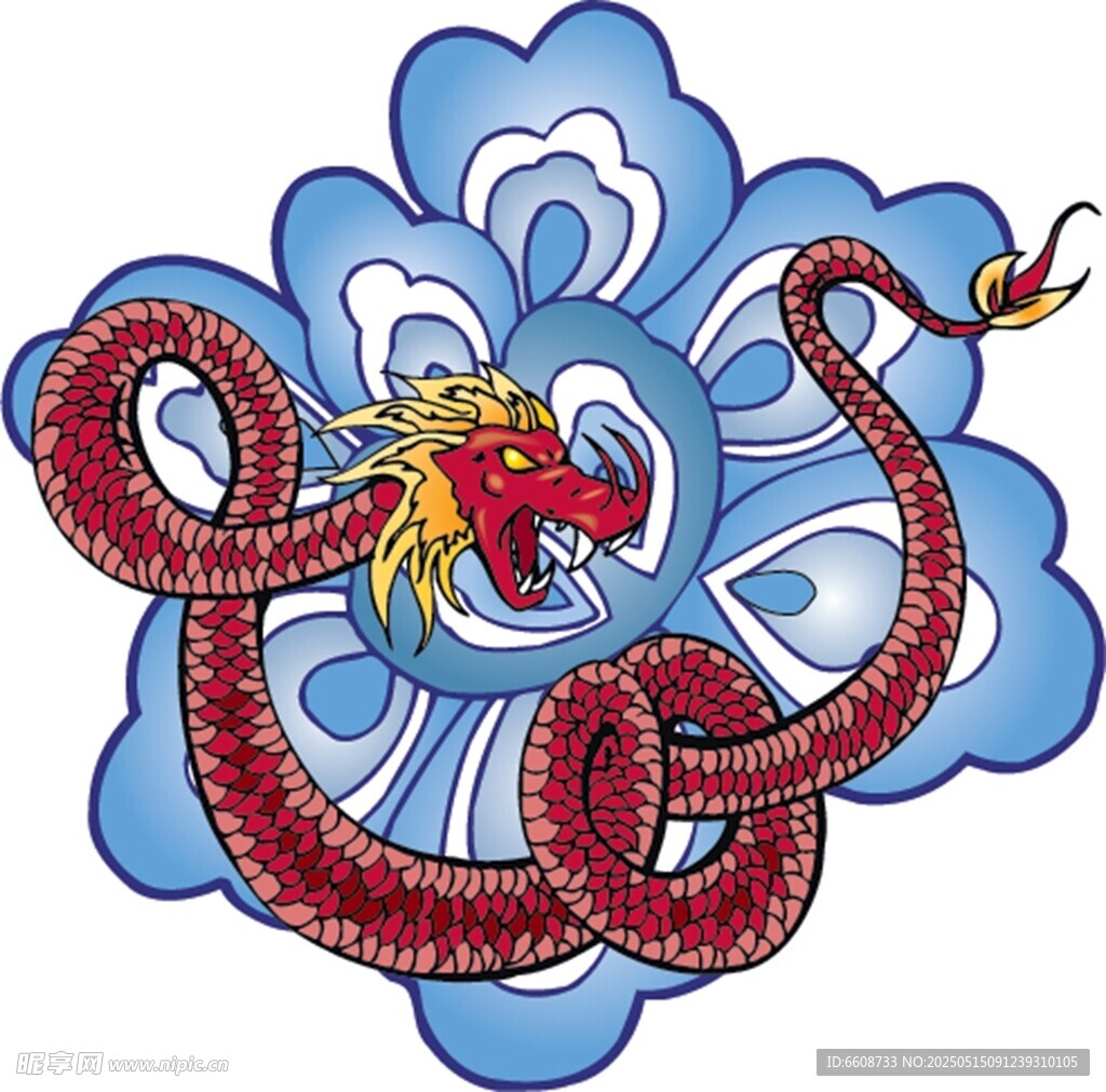 传统龙纹图案设计