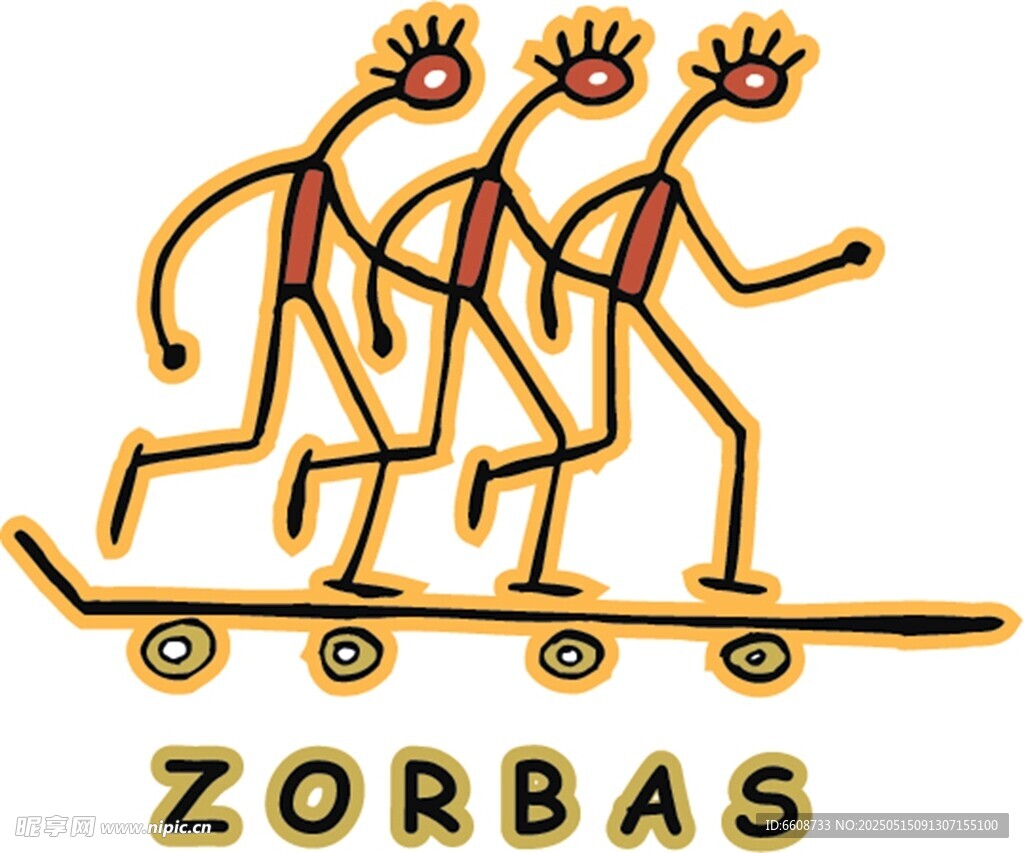 Zorbas品牌活力人物标志