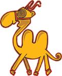 卡通风格骆驼图案设计