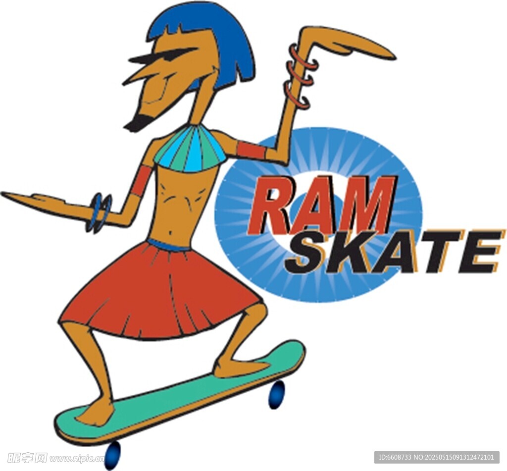 滑板袋鼠RAM SKATE形象