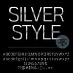 银色风格字体展示
