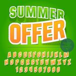 夏日特惠促销字体展示