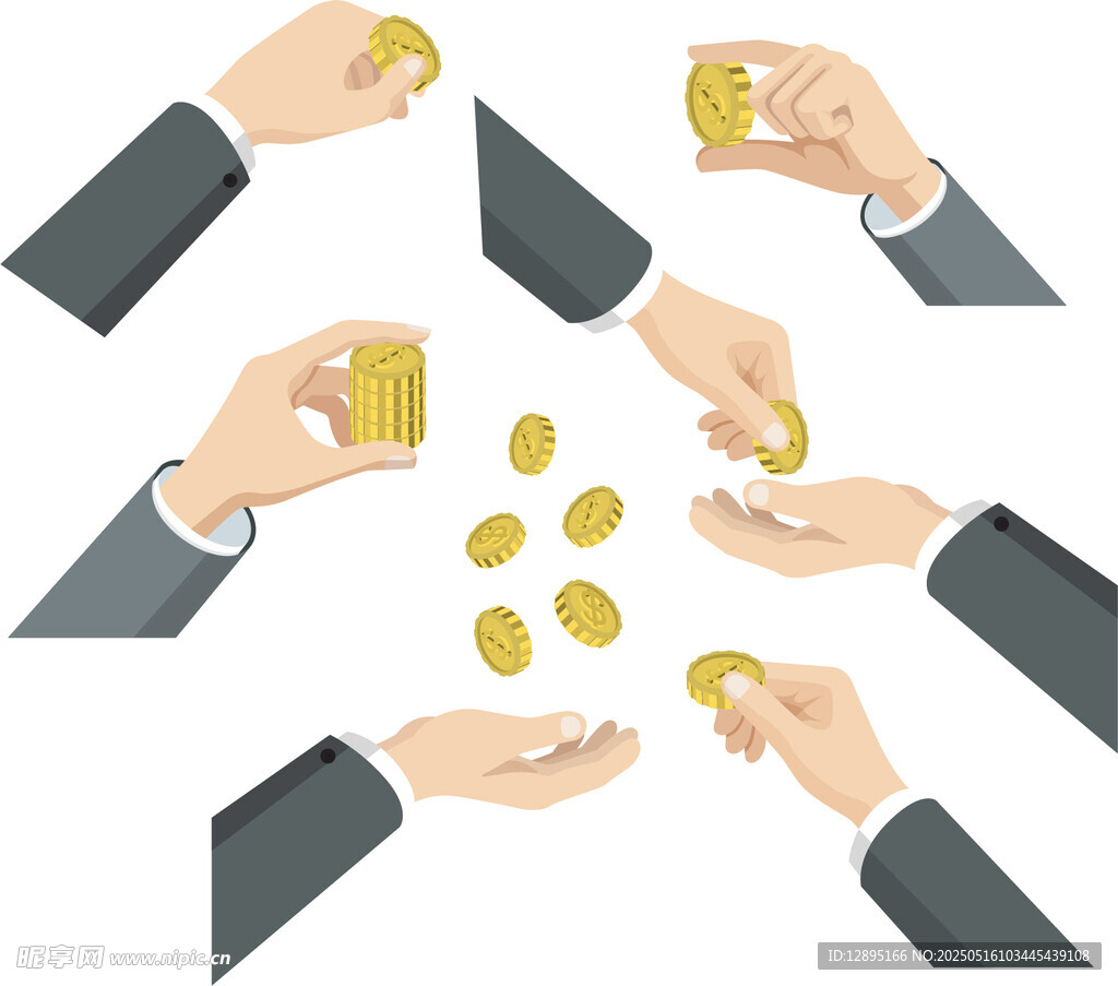 商务人士间的金钱交易场景