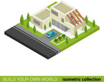 现代风格住宅建筑效果图
