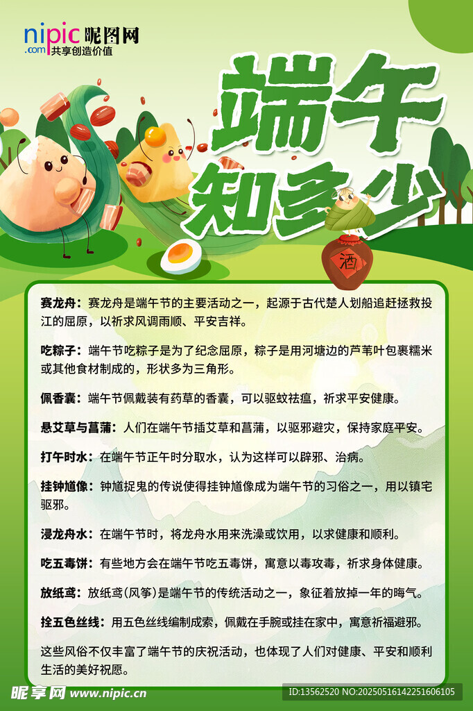 端午知识科普海报