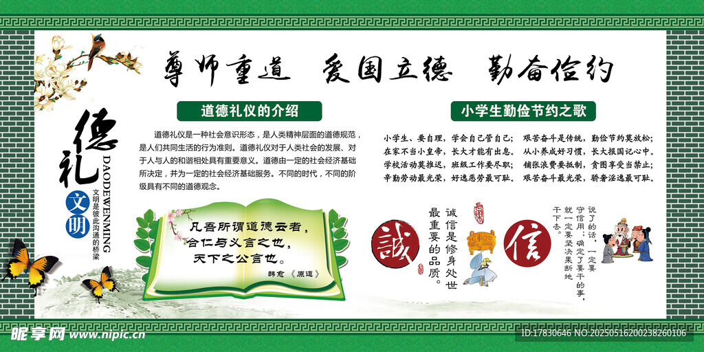 春季美食宣传展板设计