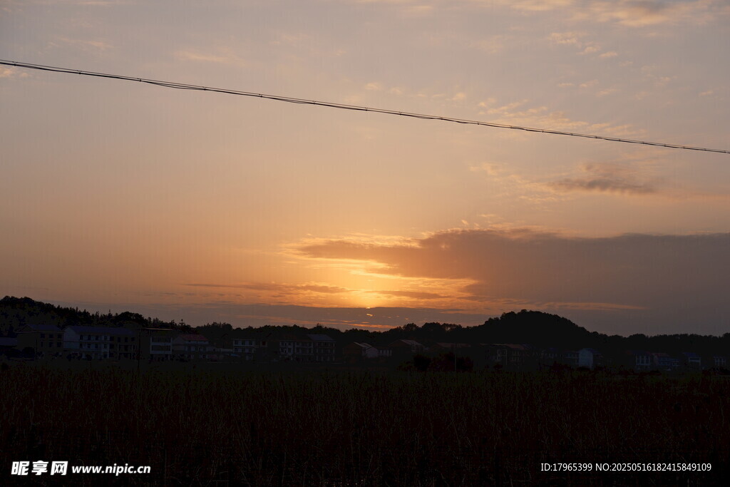 乡村日落美景