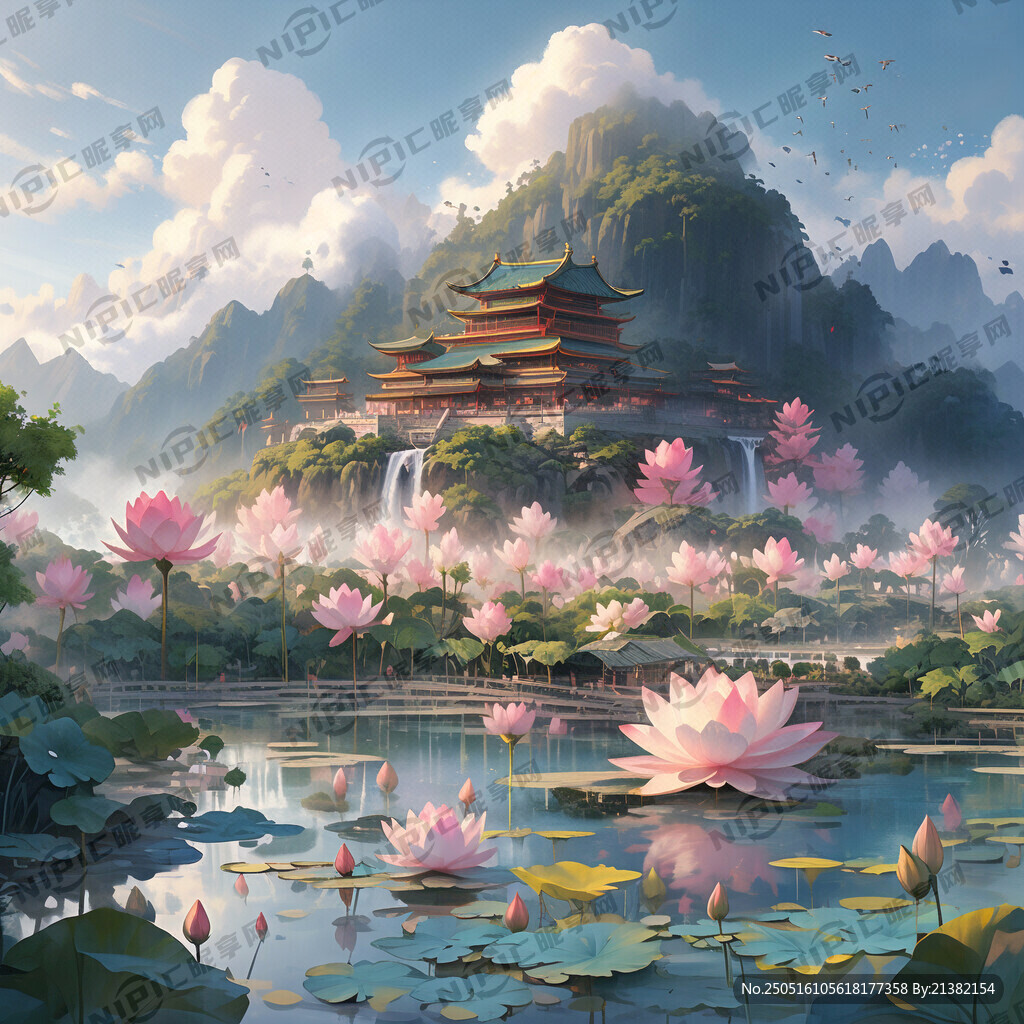 丹青荷花山
