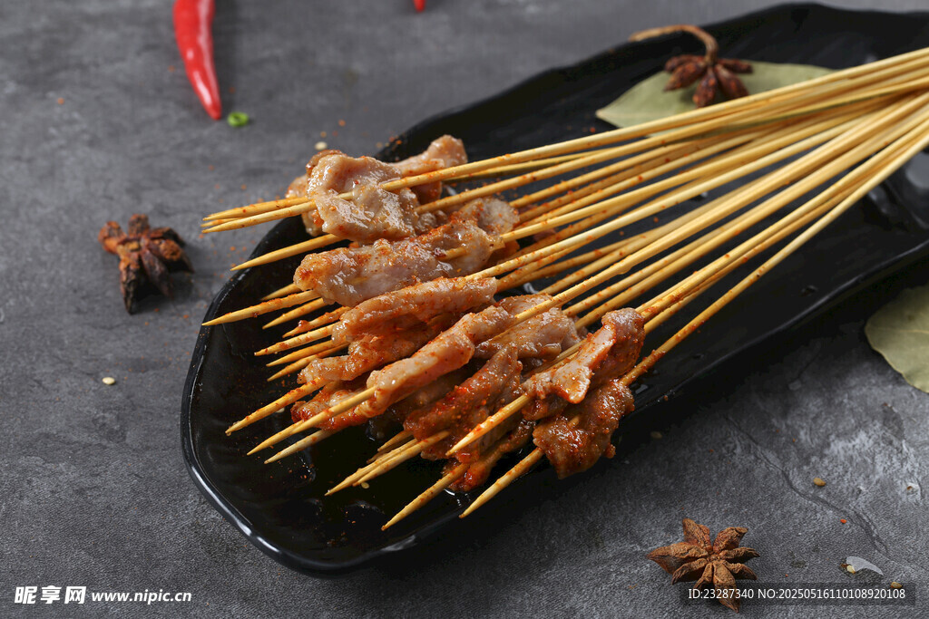 鸡肉串串 高清图