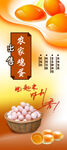 农家美味鸡蛋与橘子