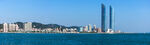 海滨城市双塔景观