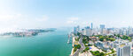 海滨城市美丽天际线景观