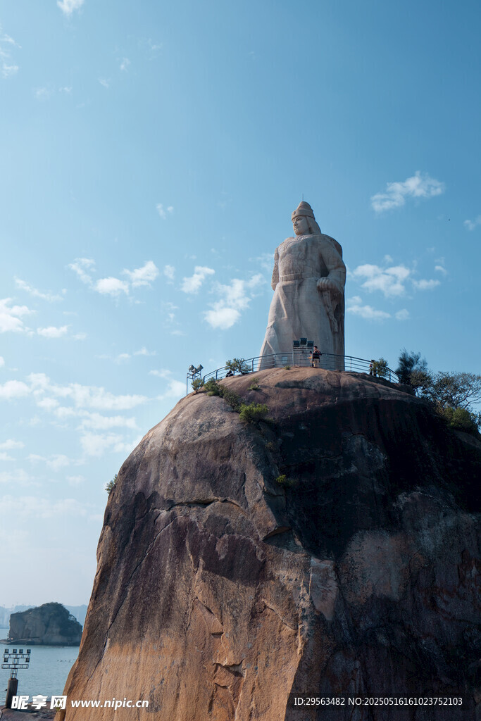 鼓浪屿郑成功雕像景观