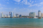 海滨城市天际线美丽景观
