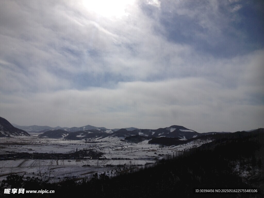 冬日雪山风景