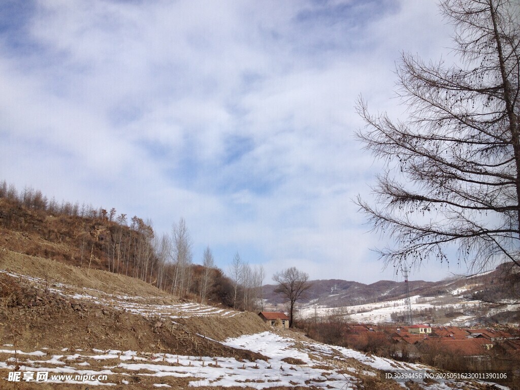 冬日山野风景