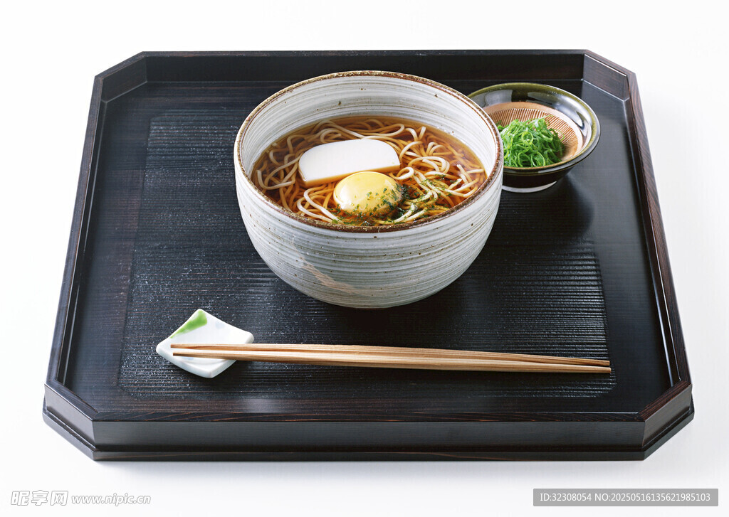 日式拉面套餐摆拍
