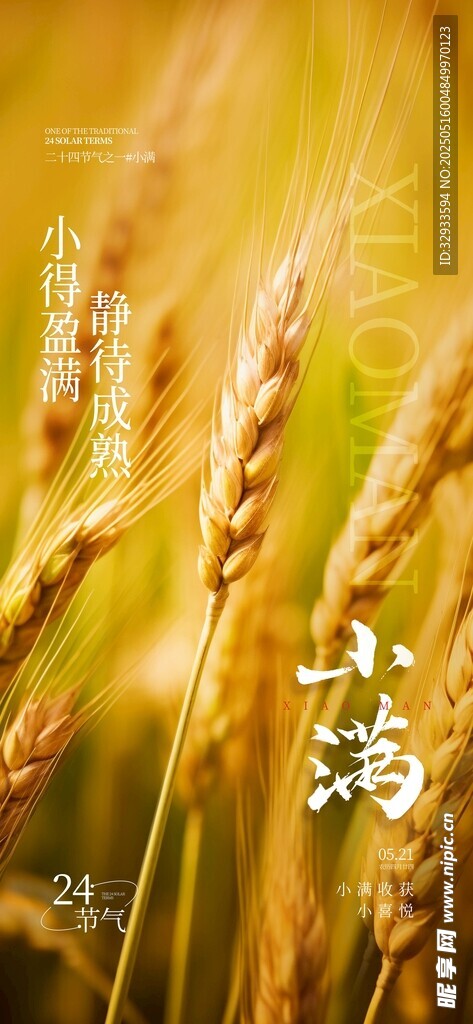 二十四节气之一小满节气宣传