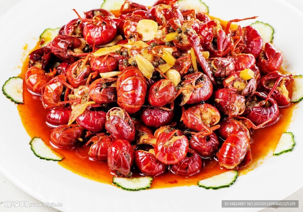 香辣诱人的美味小龙虾