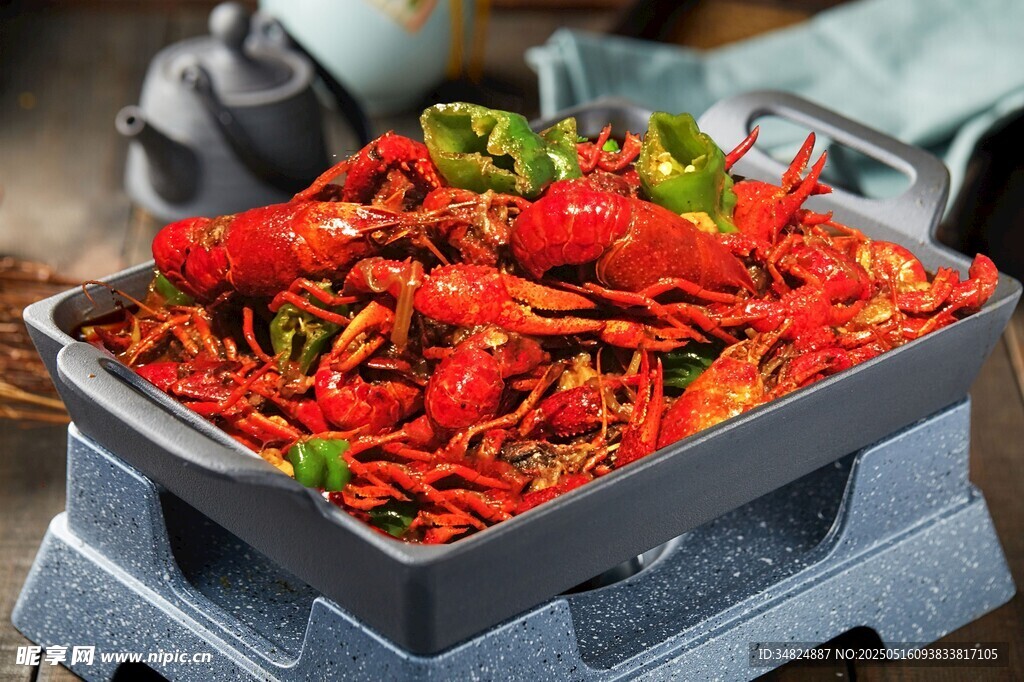 美味诱人的麻辣小龙虾