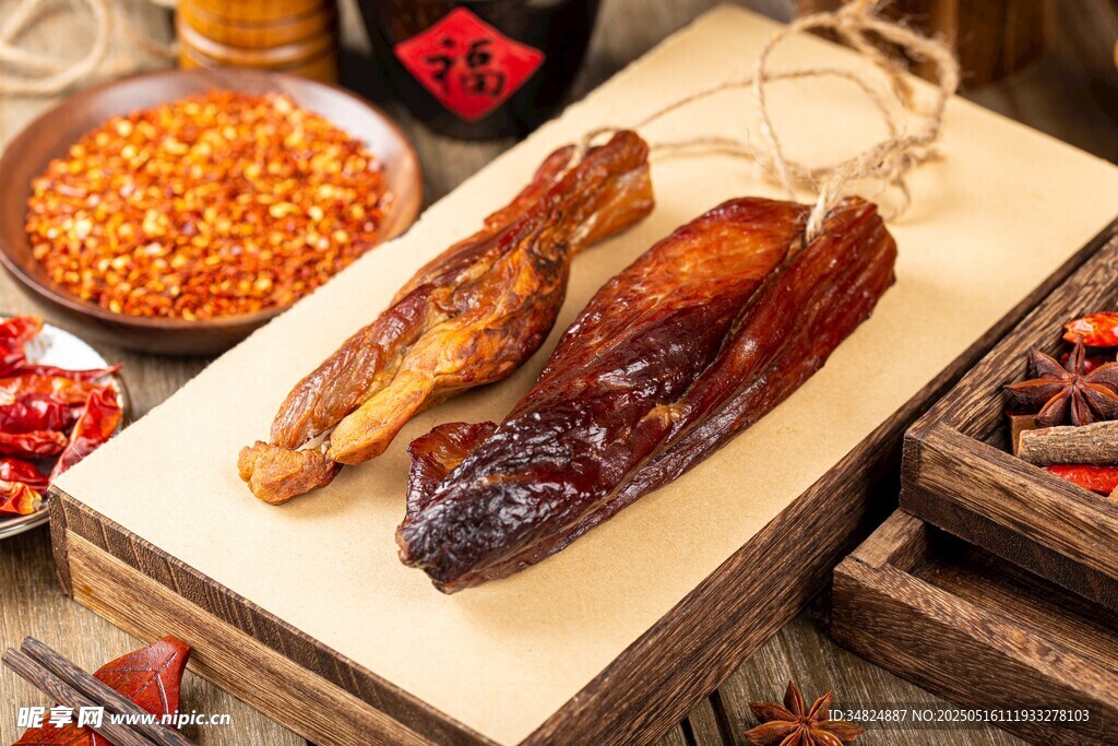 美味腊鸭肉